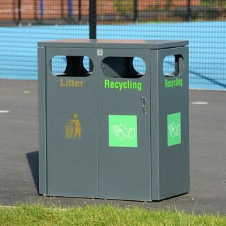 Buxton Double Recycling Bin