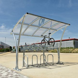Apollo Two Tier Cycle Shelter at Silverstone Park