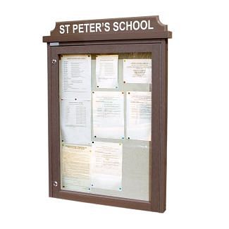 'Man-Made Timber' Noticeboard (Displays 9 x A4 Sheets)