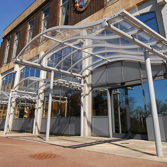 Solihull Wave Entrance Canopy