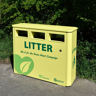 Derby Triple Slim Recycling Bin in Braintree District