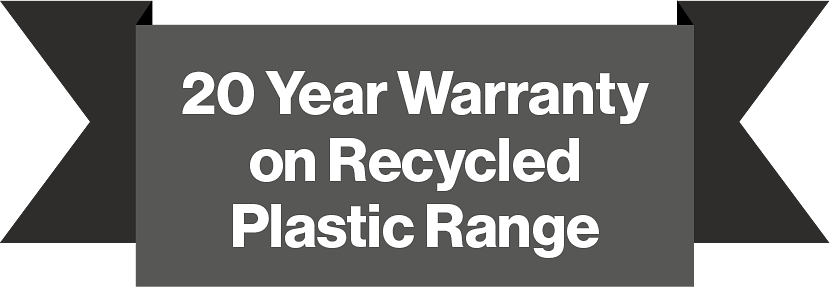 20 year warranty on recycled plastic range