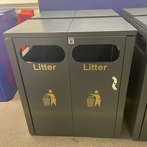 Buxton double recycling bins