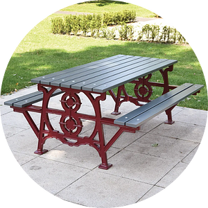 Cast Iron Picnic Benches 
