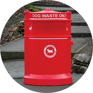 dog waste bins