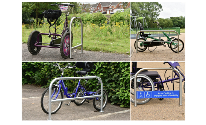 Inclusive cycle parking products from Broxap
