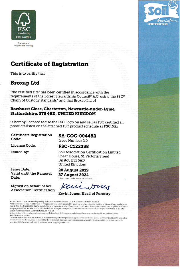FSC® (FSC-C122338) Certification