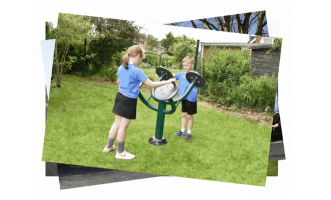 Transform the playground with an outdoor gym!