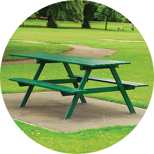 wheelchair accessible picnic tables